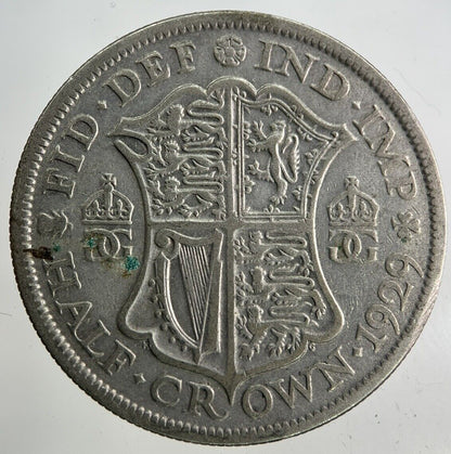 1929 George V Half - Crown Silver Coin | Fine Collectable Grade
