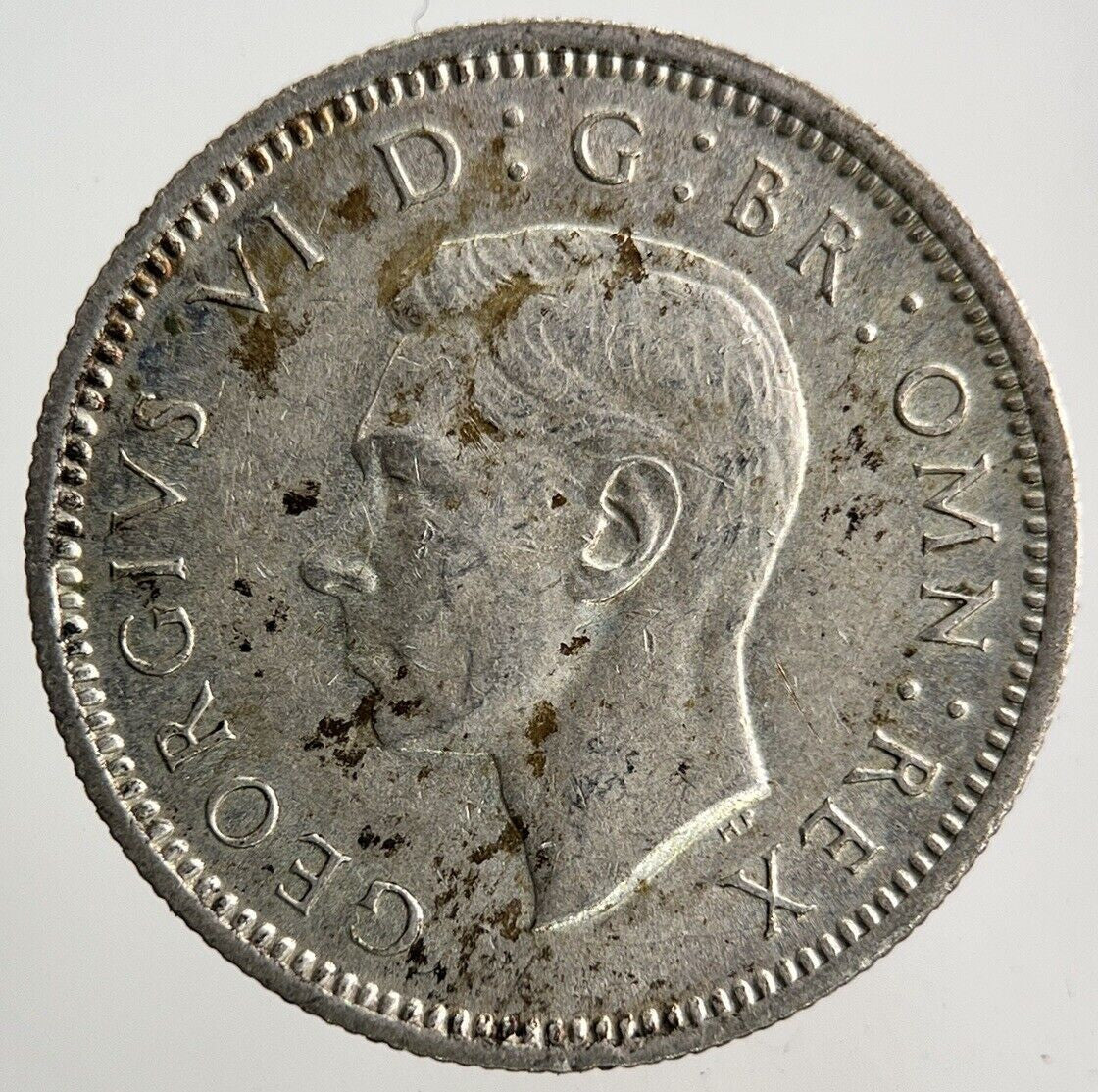 1946 George VI Sixpence Silver Coin | Very High Grade
