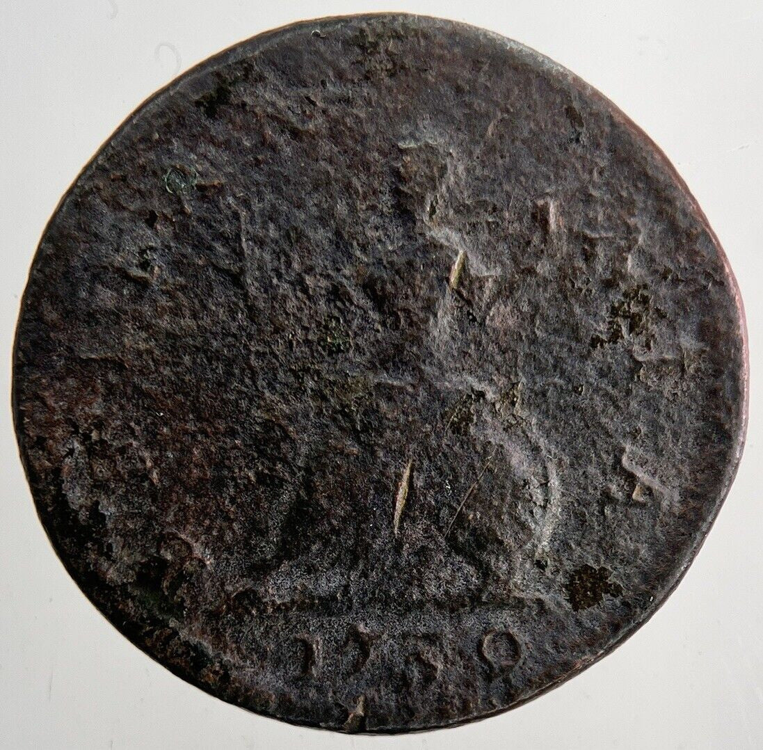 1739 George 2nd II Farthing Coin | Collectable Grade | a6431