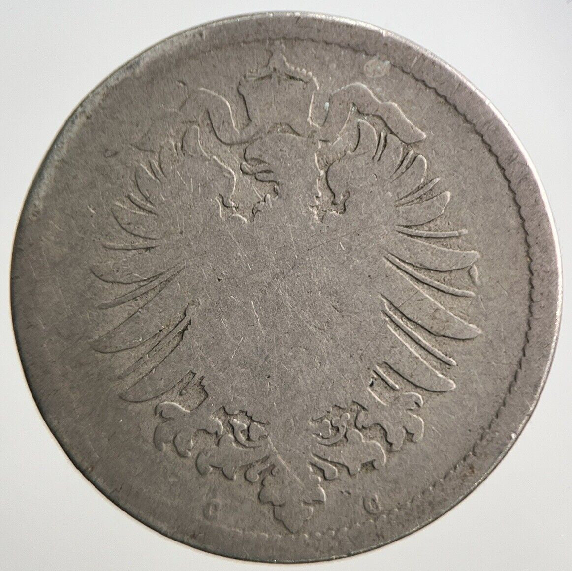 1876 Germany 10 Pfennig Coin | Worn Grade | a3094