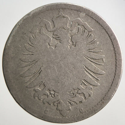 1876 Germany 10 Pfennig Coin | Worn Grade | a3094