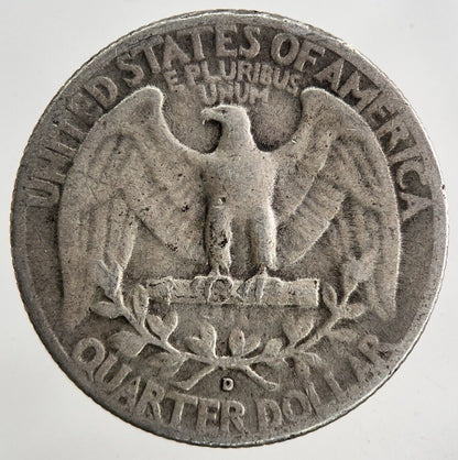 1947 - D US USA Quarter Dollar Silver Coin | Fine Collectable Grade