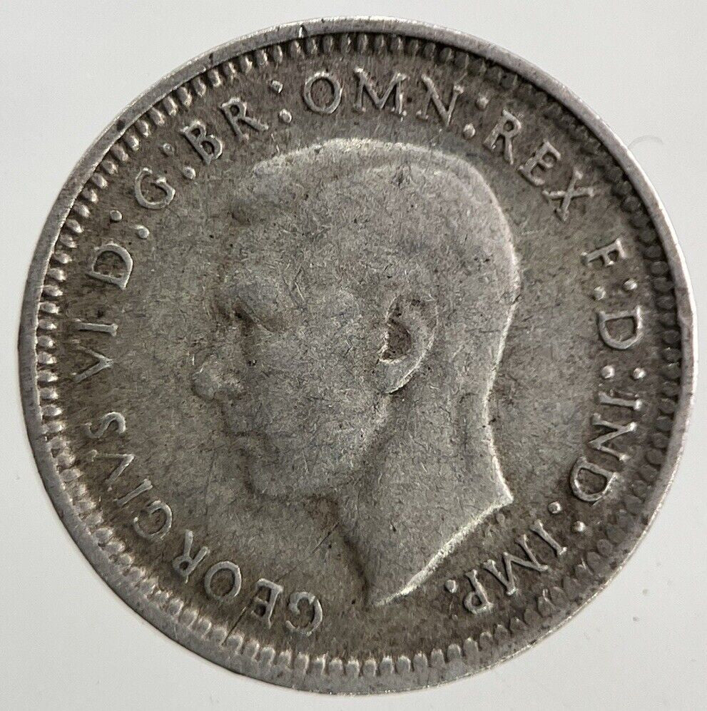 1944 - S Australia Threepence Silver Coin | Fine Collectable Grade