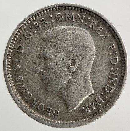 1944 - S Australia Threepence Silver Coin | Fine Collectable Grade