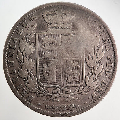 1844 Victoria Half - Crown Silver Coin | Collectable Grade