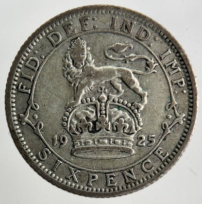 1925 George V Sixpence Silver Coin | Fine Collectable Grade