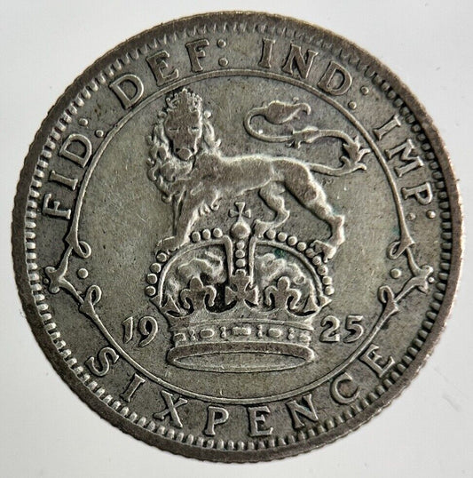 1925 George V Sixpence Silver Coin | Fine Collectable Grade