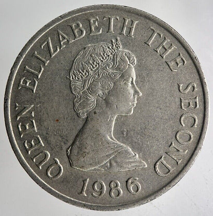 1986 Jersey 10p Ten - Pence Coin | Fine Collectable Grade