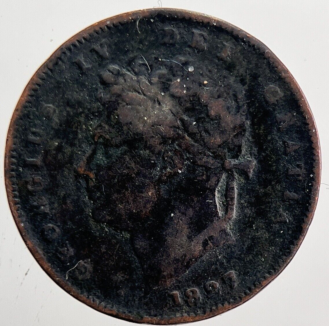 1827 George IV One Third 1/3 Farthing Coin | Collectable Grade | a6035