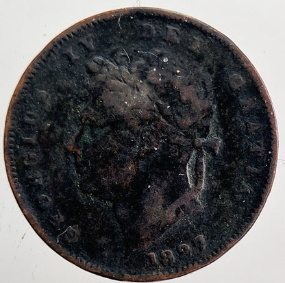 1827 George IV One Third 1/3 Farthing Coin | Collectable Grade | a6035
