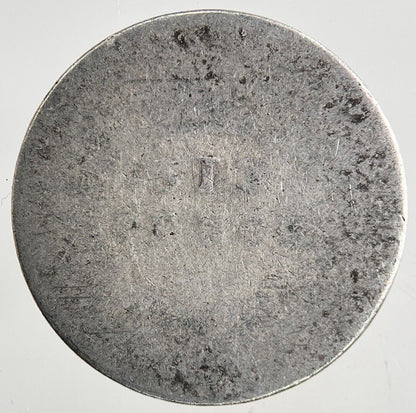 British Edward VII Sixpence Silver Coin | Worn Grade