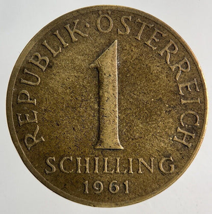 1961 Austria One Schilling Coin | Fine Collectable Grade