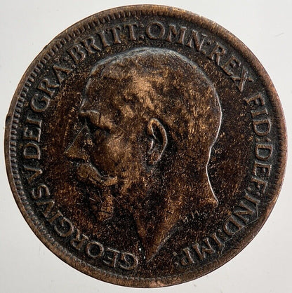 1916 George V Farthing Coin | Very High Grade | a5836