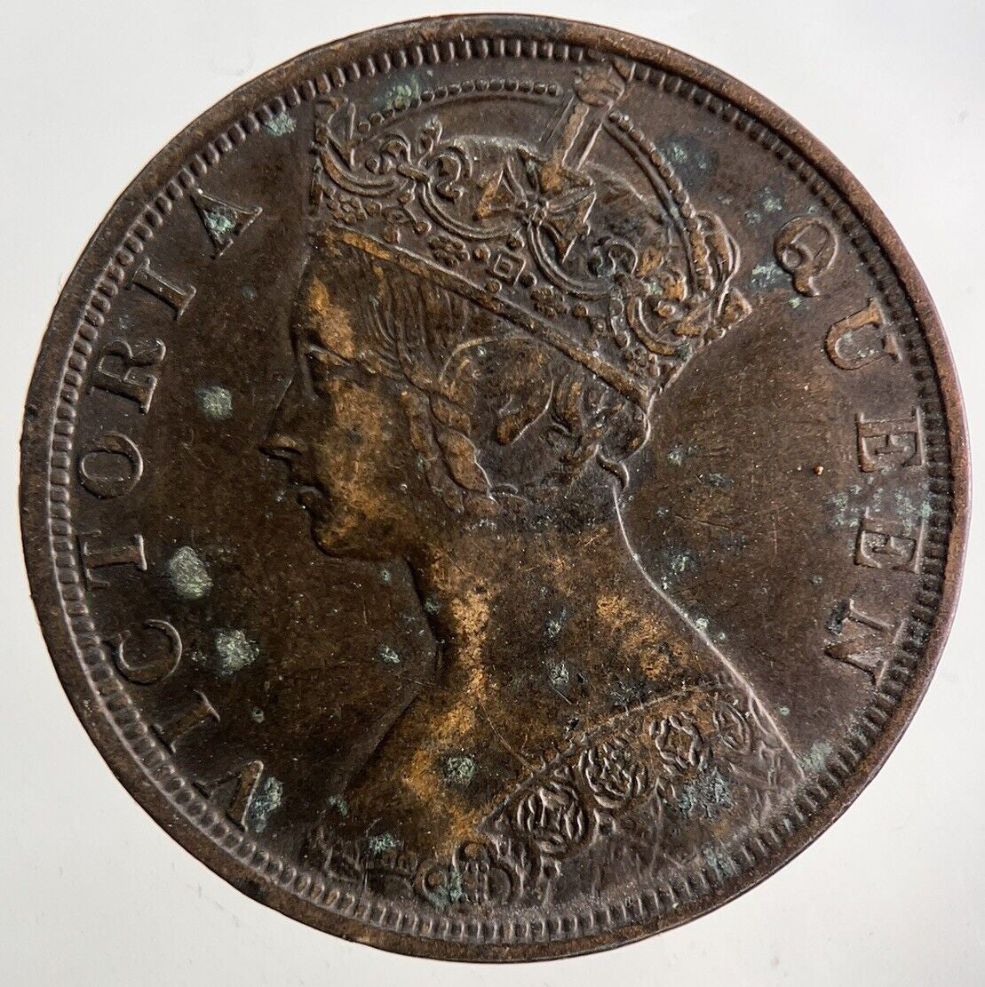 1900 Hong Kong 1 One Cent Coin | Very High Grade