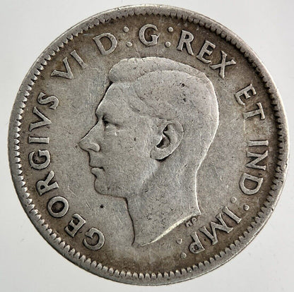 1941 Canada 25 Cents Silver Coin | Fine Collectable Grade