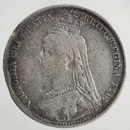 1891 Victoria Sixpence Silver Coin | Fine Collectable Grade