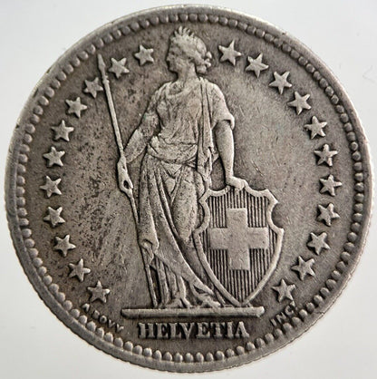 1941 Switzerland Swiss 2 Two Franc Silver Coin | Fine Collectable Grade | a7265