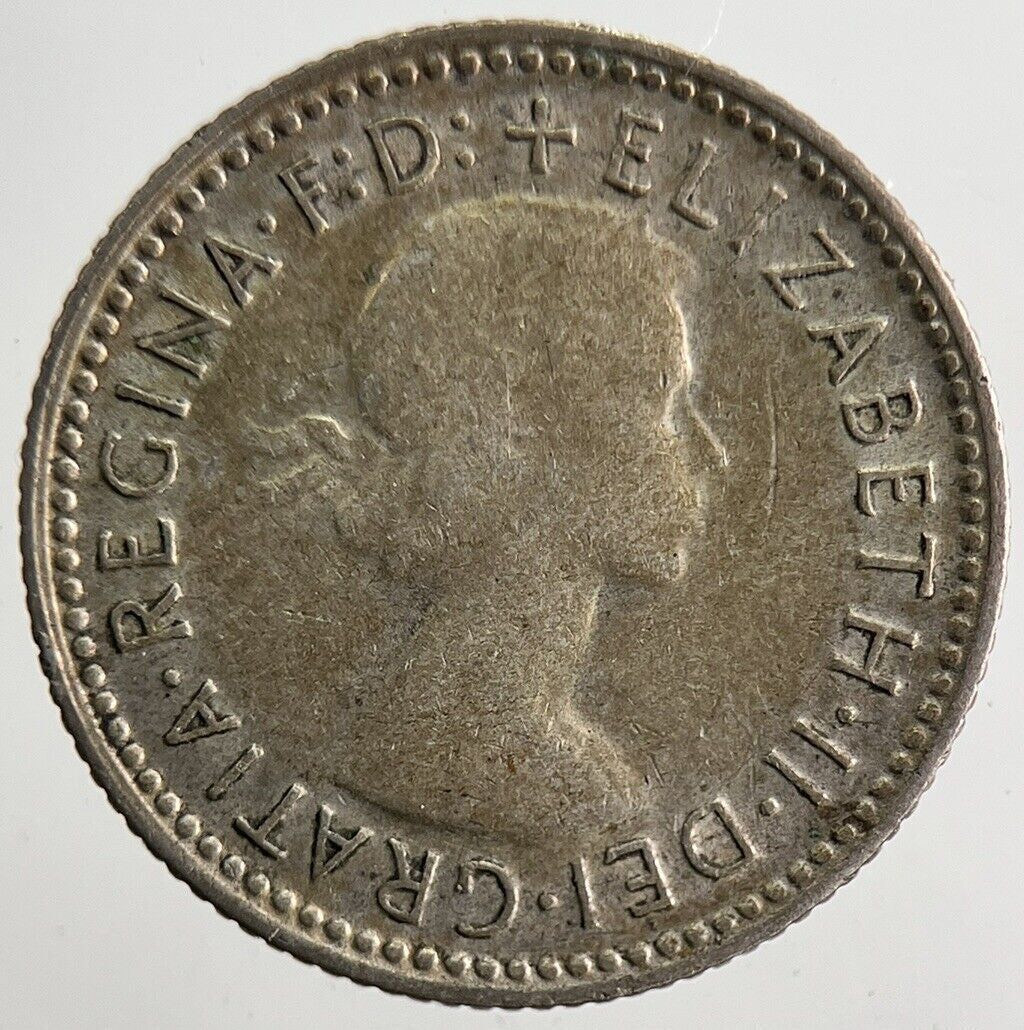 1956 Australia Sixpence Silver Coin | Fine Collectable Grade | a2879
