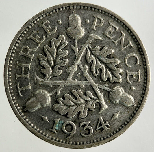 1934 George V Threepence Silver Coin | Collectable Grade