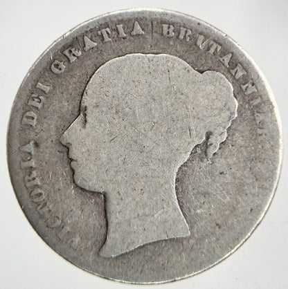 1864 Victoria Shilling Silver Coin | Collectable Grade
