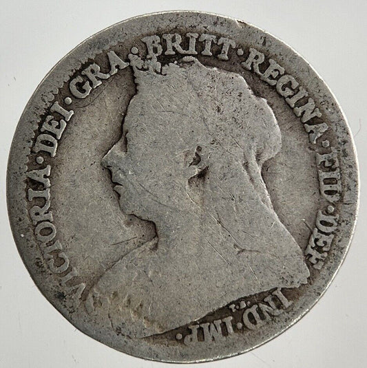 British Victoria Threepence Silver Coin | Fair Grade