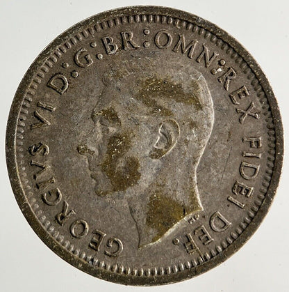 1951 Australia Threepence Silver Coin | Fine Collectable Grade