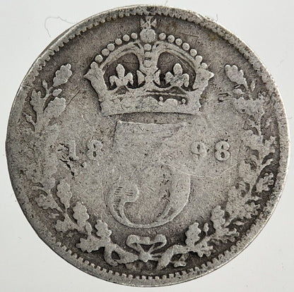 1898 Victoria Threepence Silver Coin | Collectable Grade