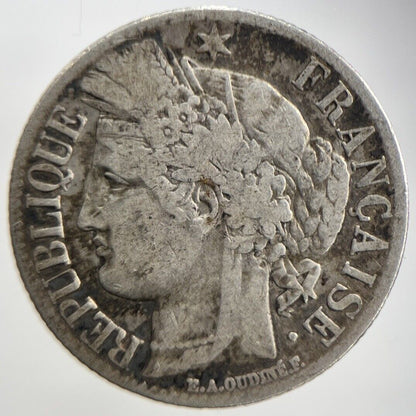 1849 - A France 1 One Franc | French Silver Coin | Fair Grade