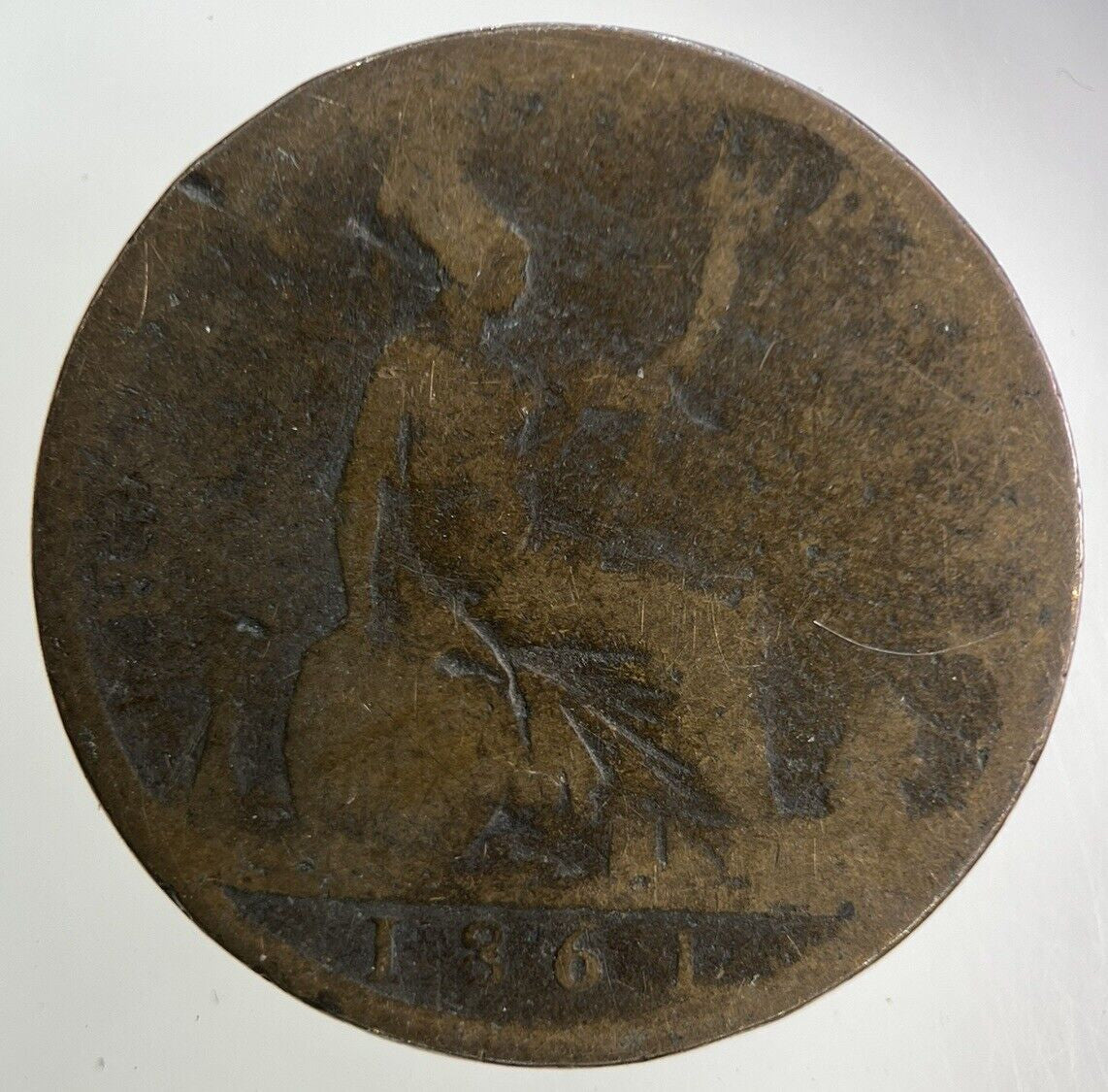 1861 Victoria Half - Penny Coin | Collectable Grade