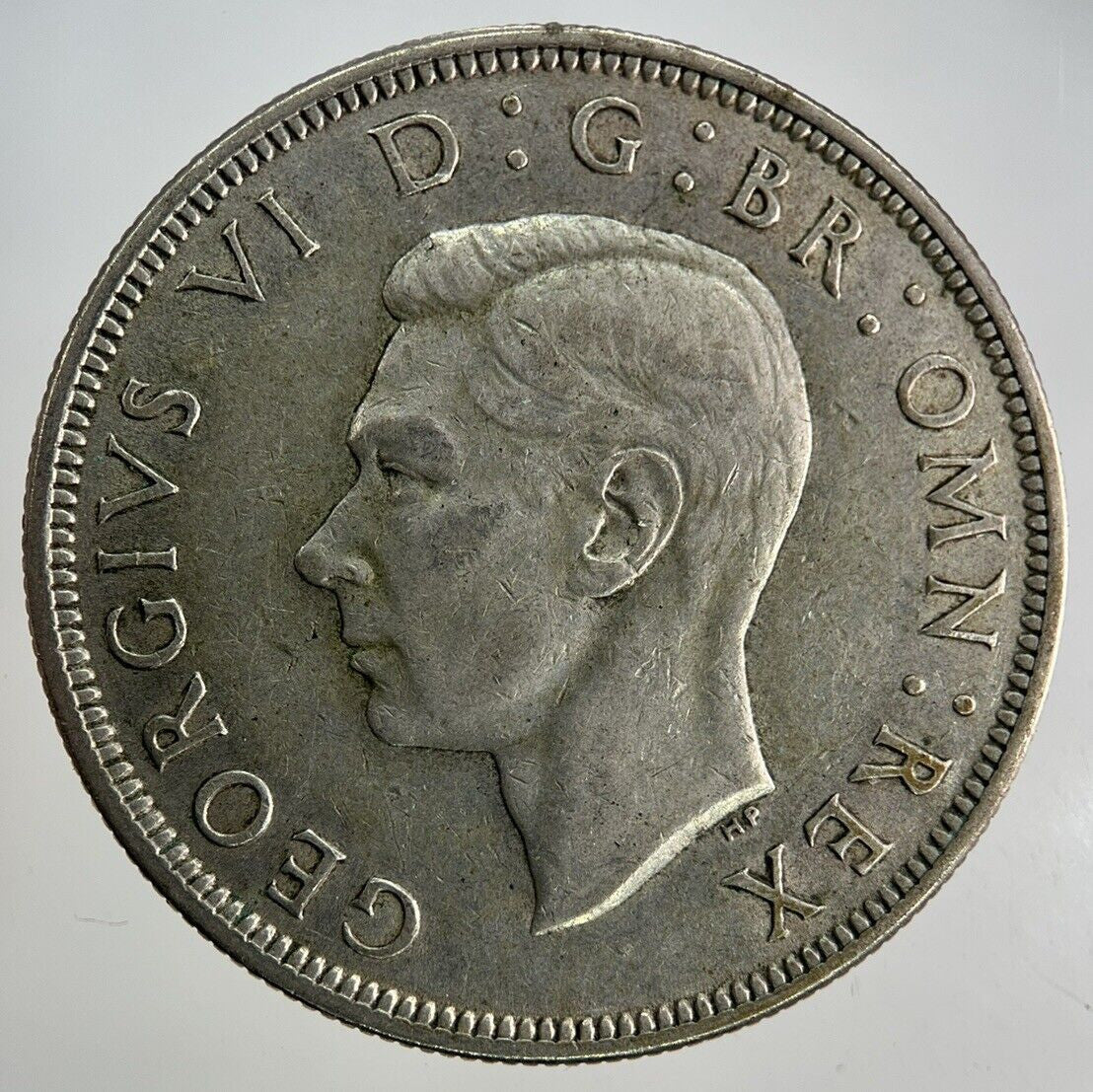 1945 George VI Half - Crown Silver Coin | Fine Collectable Grade