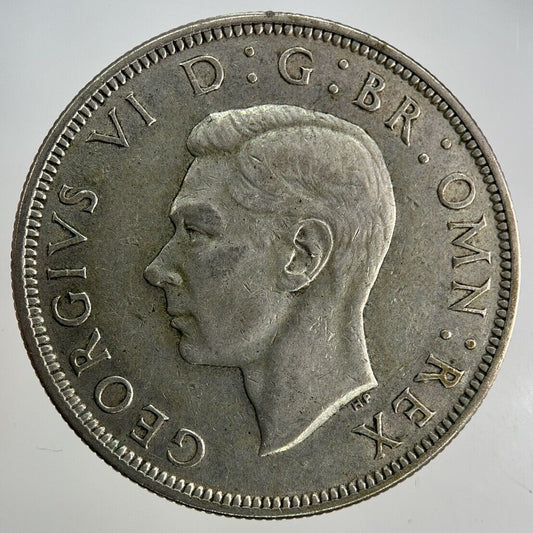 1945 George VI Half - Crown Silver Coin | Fine Collectable Grade