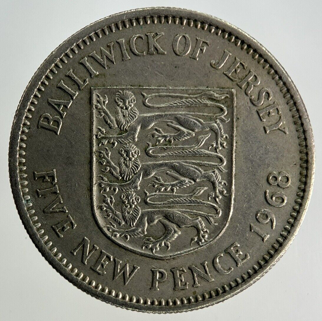 1968 Jersey 5p Five - Pence Coin | Fine Collectable Grade