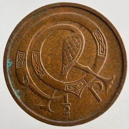 1971 Irish 1/2p Half - Pence Coin | Fine Collectable Grade