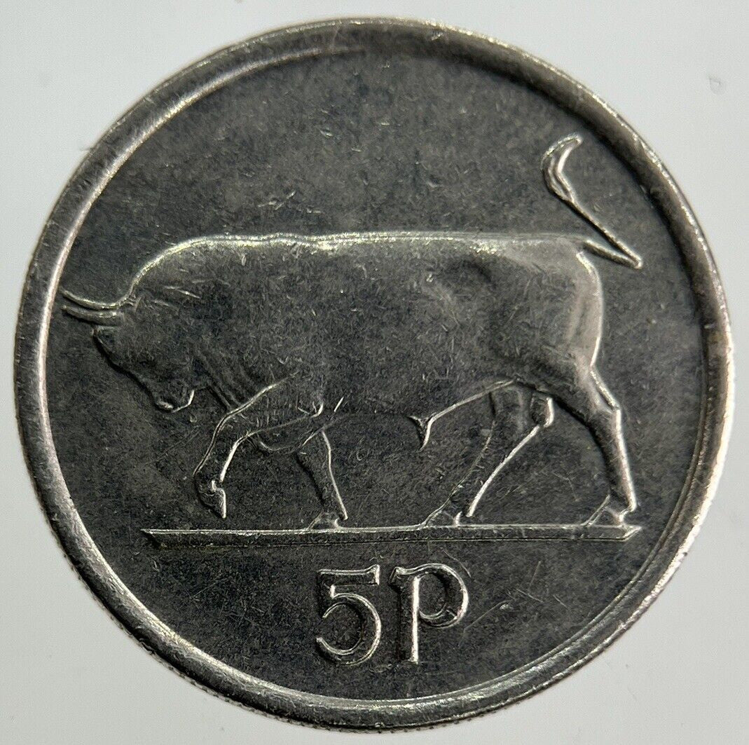 1993 Irish 5p Five - Pence Coin | Fine Collectable Grade