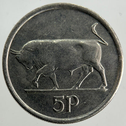1993 Irish 5p Five - Pence Coin | Fine Collectable Grade