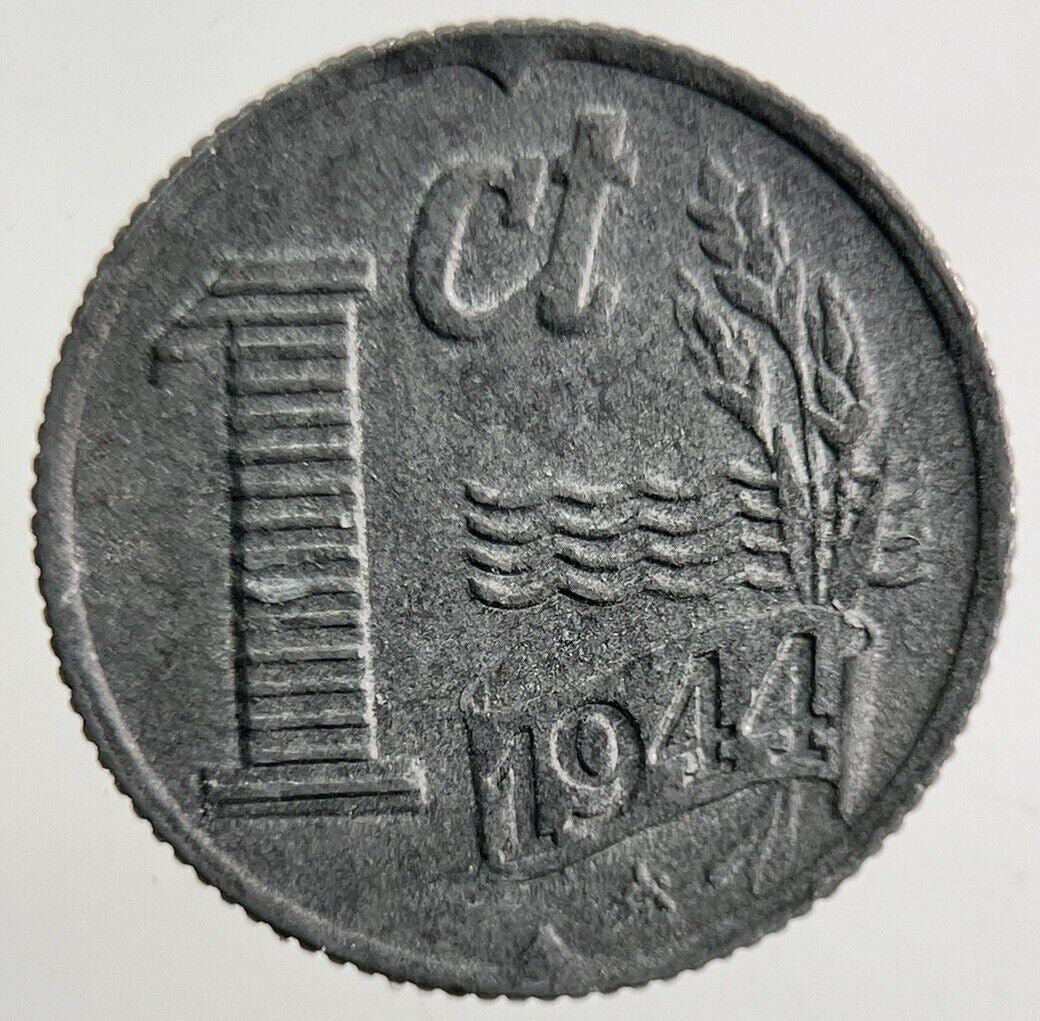 1944 Netherlands 1 Cent Coin | Fine Collectable Grade