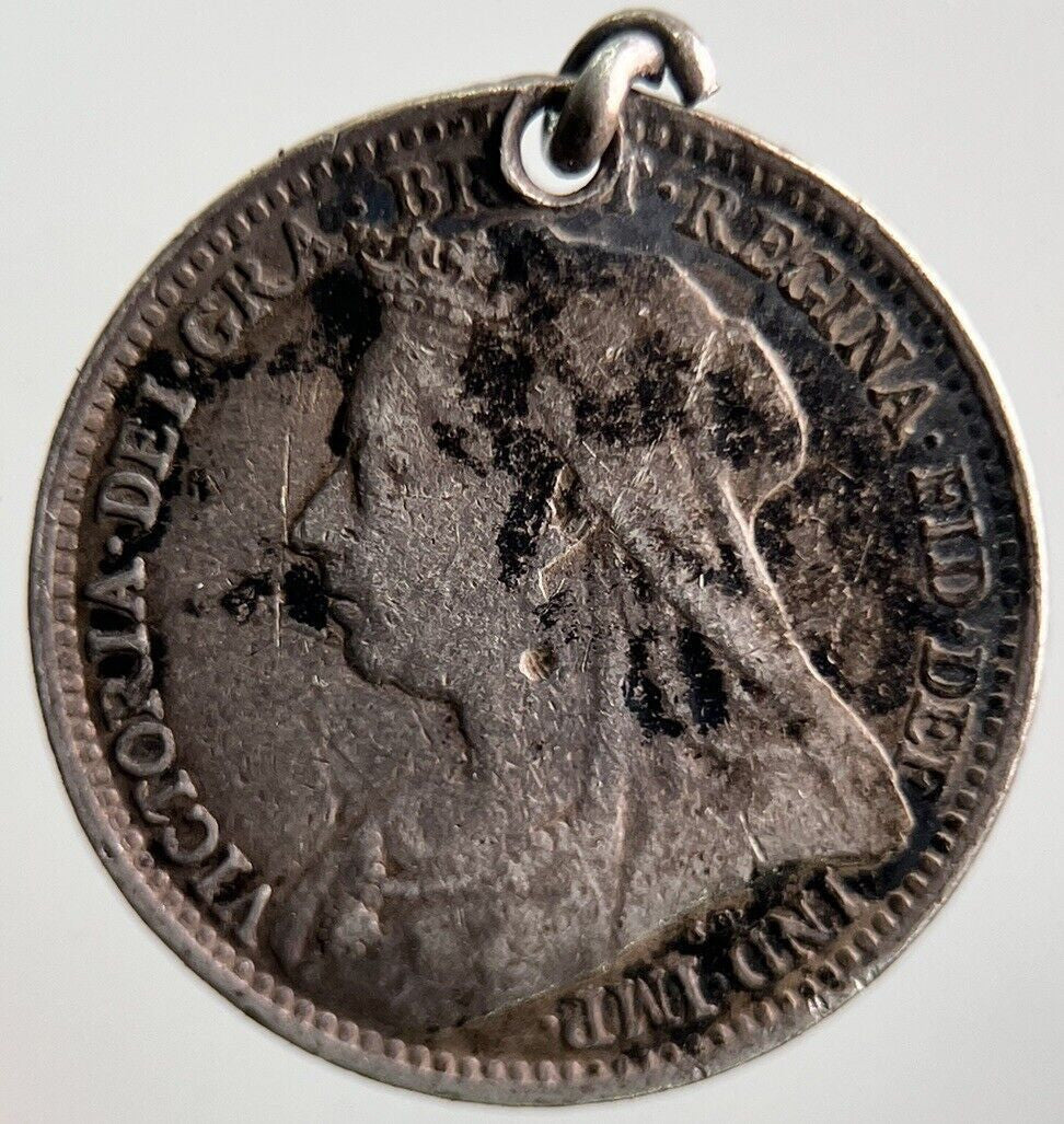 1893 Veiled Head Victoria Threepence Silver Coin | Collectable Grade | a4071