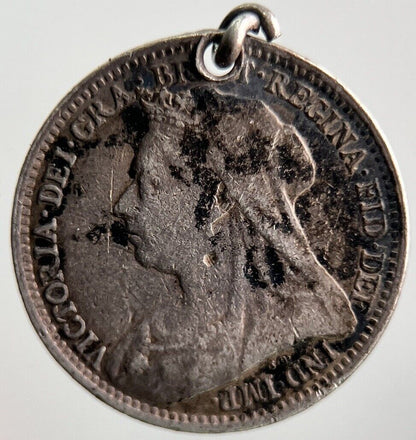 1893 Veiled Head Victoria Threepence Silver Coin | Collectable Grade | a4071