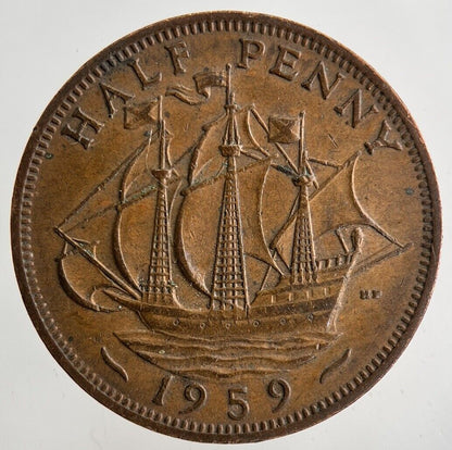 1959 Elizabeth II 2nd Half - Penny Coin | Fine Collectable Grade
