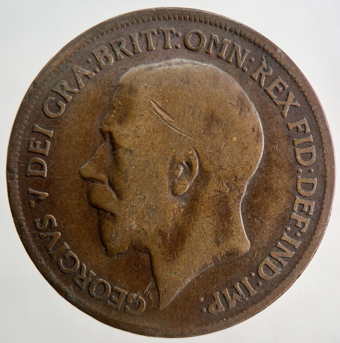 1919 - H George V One Penny Coin | Collectable Grade