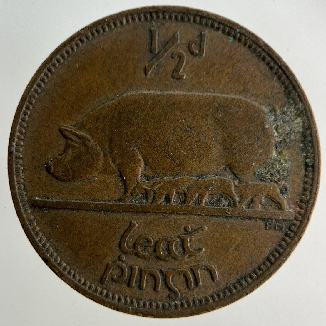1928 Irish Half - Penny Coin | Fine Collectable Grade