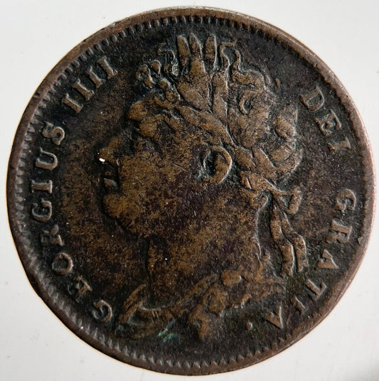 1825 George IV Farthing Coin | Fine Collectable Grade | a4585