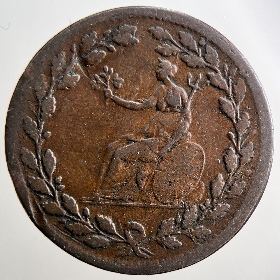 1811 Vincit Amor Patria Half - Penny Token Coin | Fine Collectable Grade | a2913