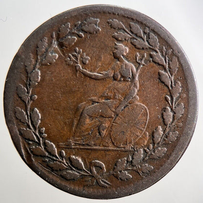 1811 Vincit Amor Patria Half - Penny Token Coin | Fine Collectable Grade | a2913