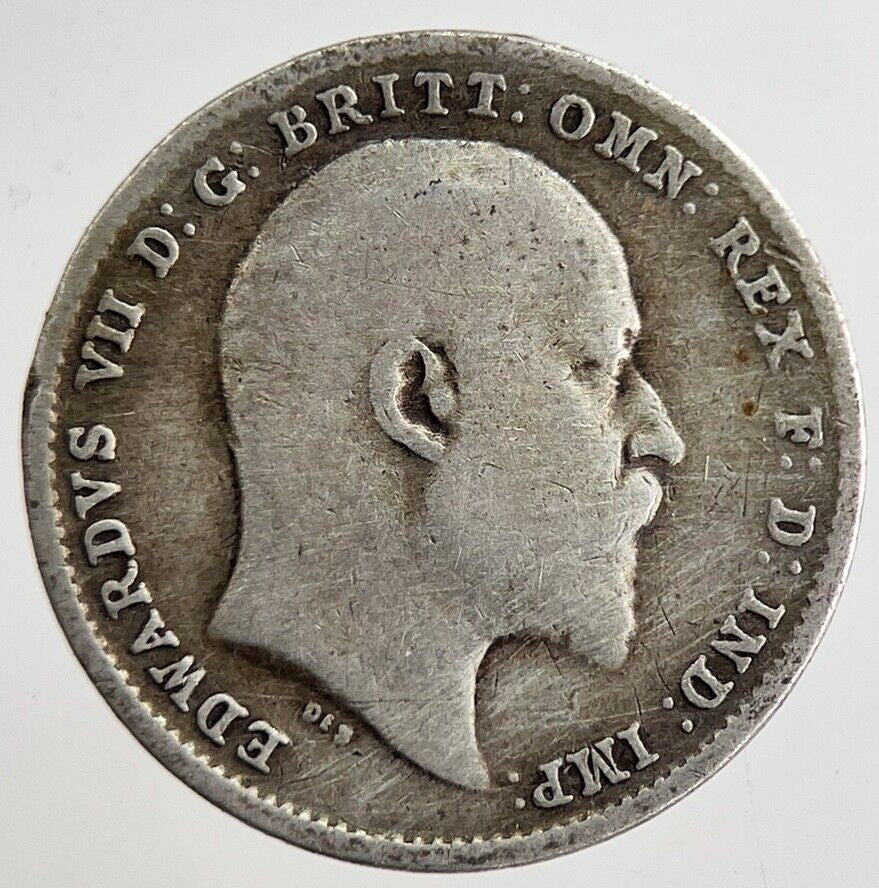 1902 Edward VII Threepence Silver Coin | Collectable Grade | a8864