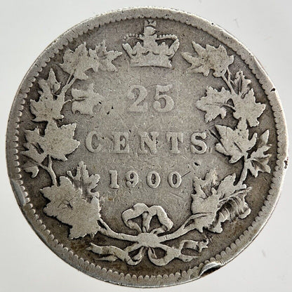 1900 Canada 25 Cents Silver Coin | Collectable Grade