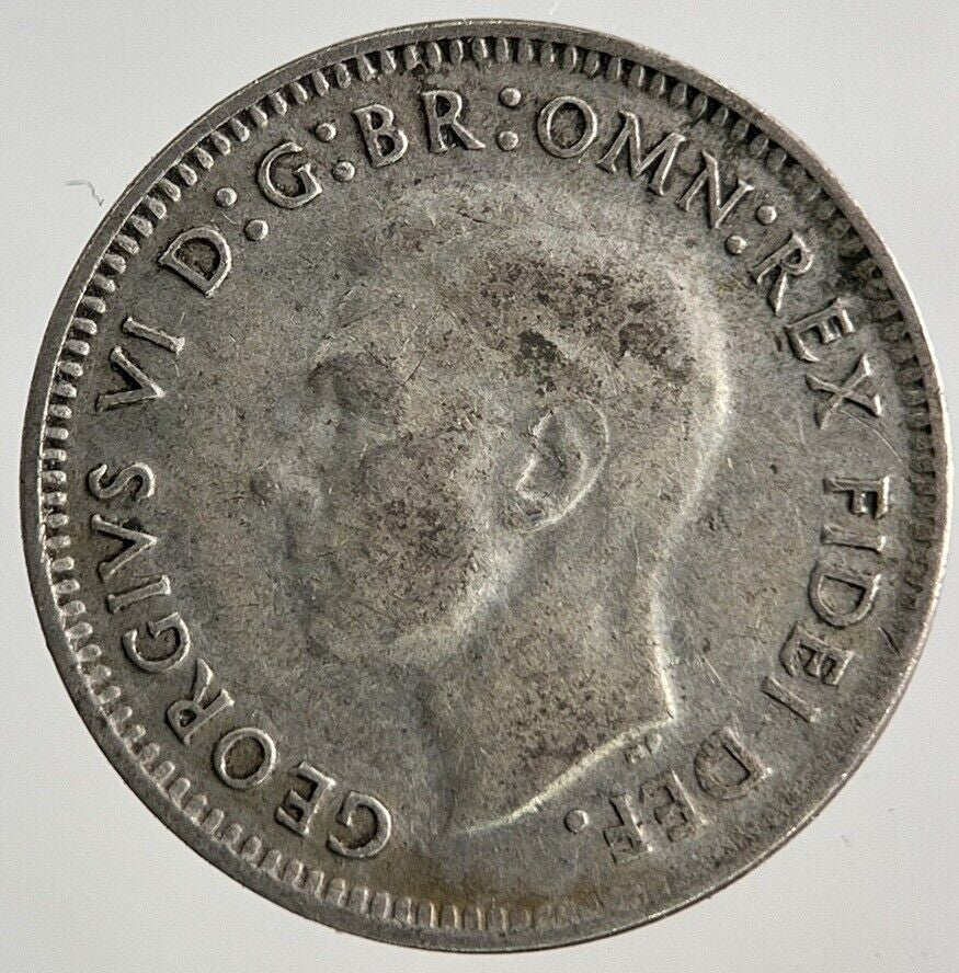 1949 Australia Threepence Silver Coin | Fine Collectable Grade