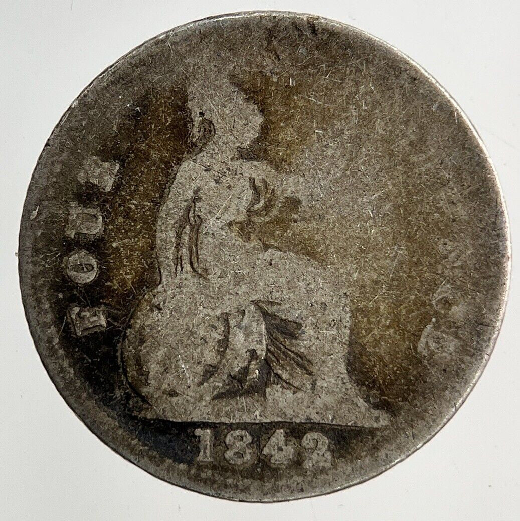 1842 Victoria Four-Pence Groat Silver Coin | Collectable Grade