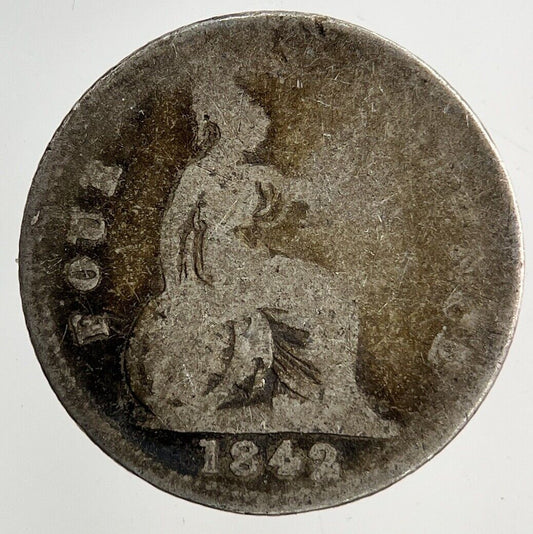 1842 Victoria Four-Pence Groat Silver Coin | Collectable Grade