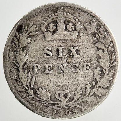 1909 Edward VII Sixpence Silver Coin | Collectable Grade
